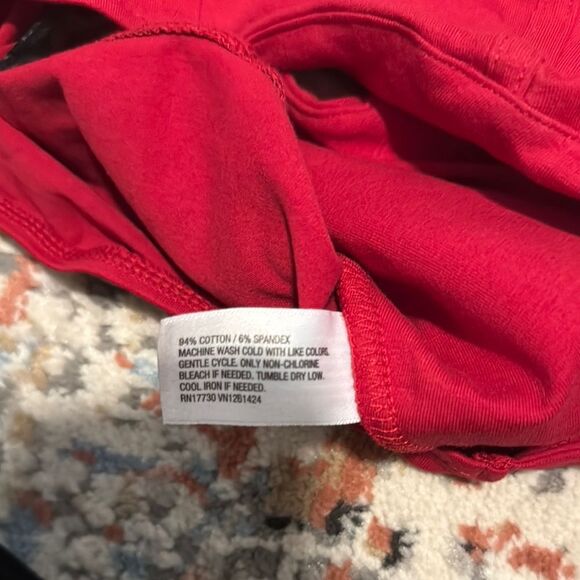 Red Corset Style Juniors Top - Picture 5 of 7